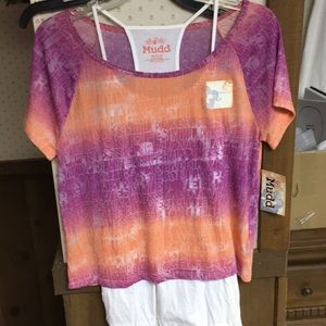 Girls novelty shirt by Mudd NWT
